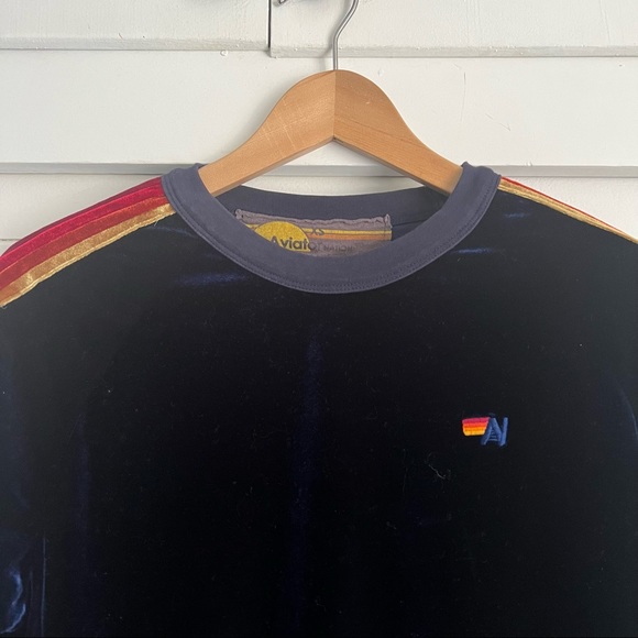 Aviator Nation Velvet Navy Sweatshirt - Picture 2 of 7